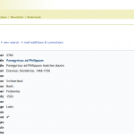 Erasmus Online Database