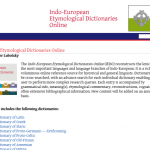 Indo-European Etymological Dictionaries